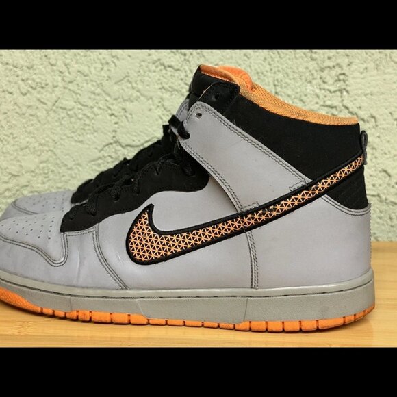 Size‎ 12 - Nike Dunk High “Superhuman” Orange Grey Black - Picture 6 of 10